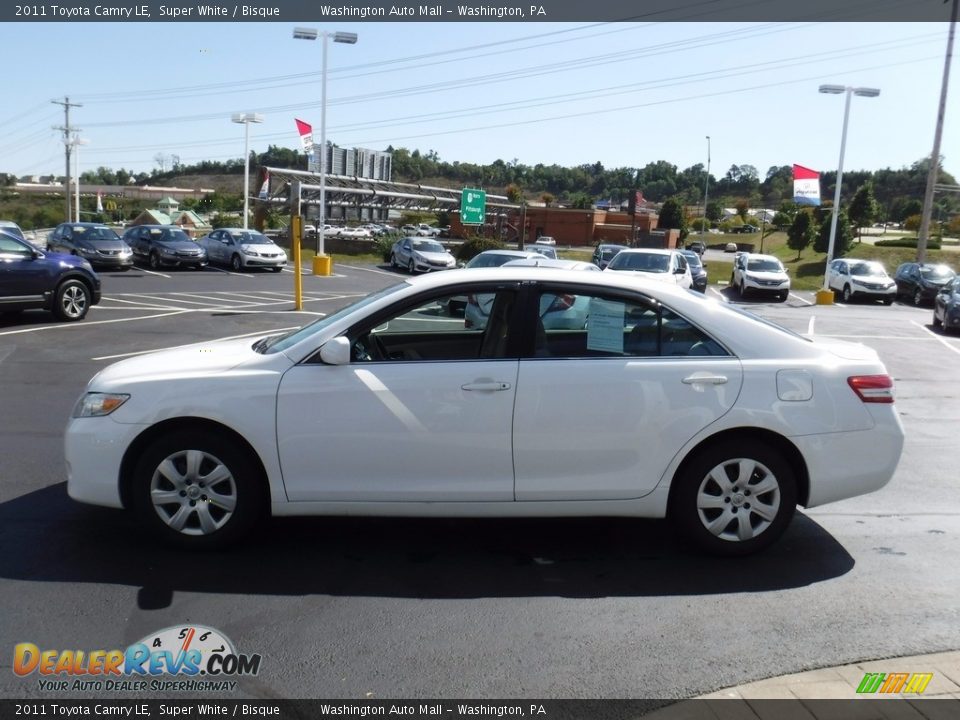 2011 Toyota Camry LE Super White / Bisque Photo #7