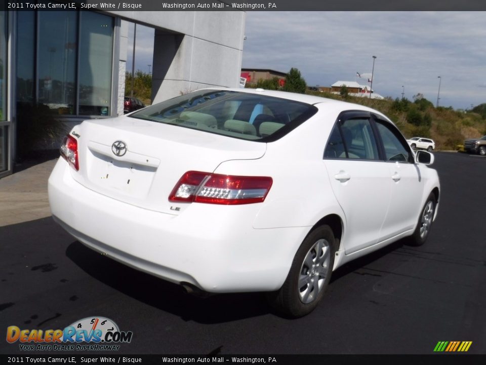 2011 Toyota Camry LE Super White / Bisque Photo #10