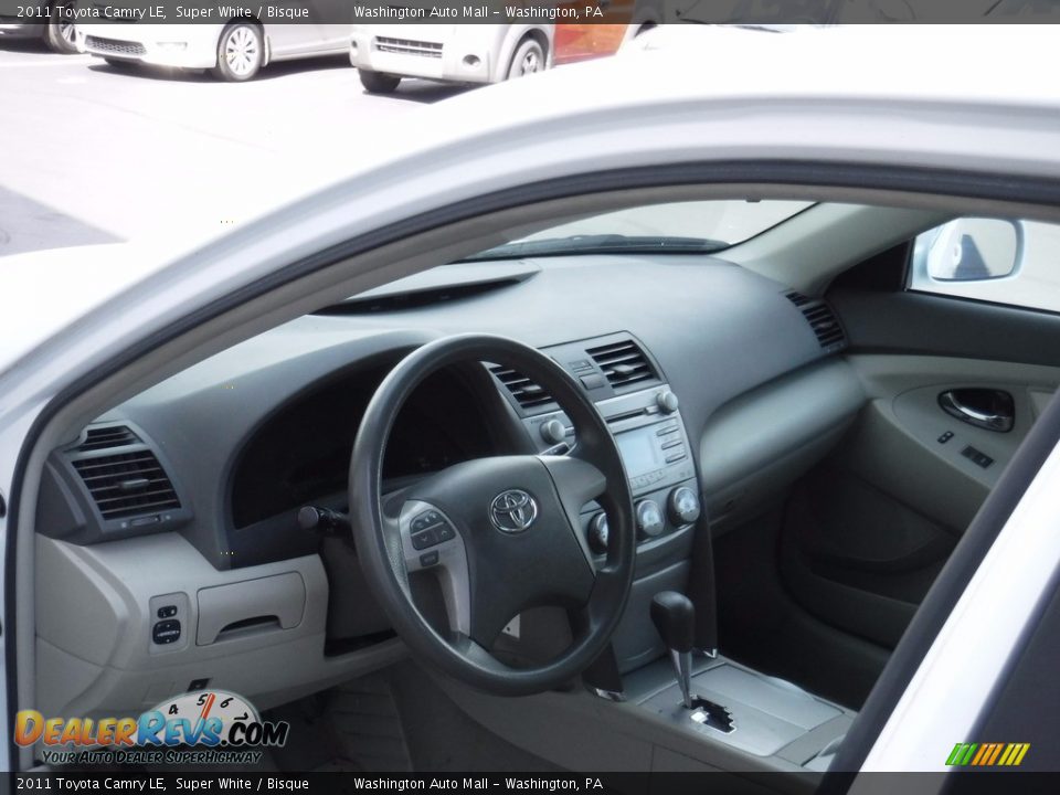 2011 Toyota Camry LE Super White / Bisque Photo #12