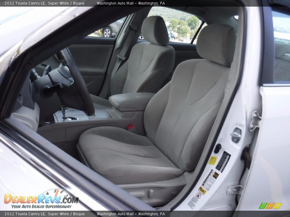 2011 Toyota Camry LE Super White / Bisque Photo #13