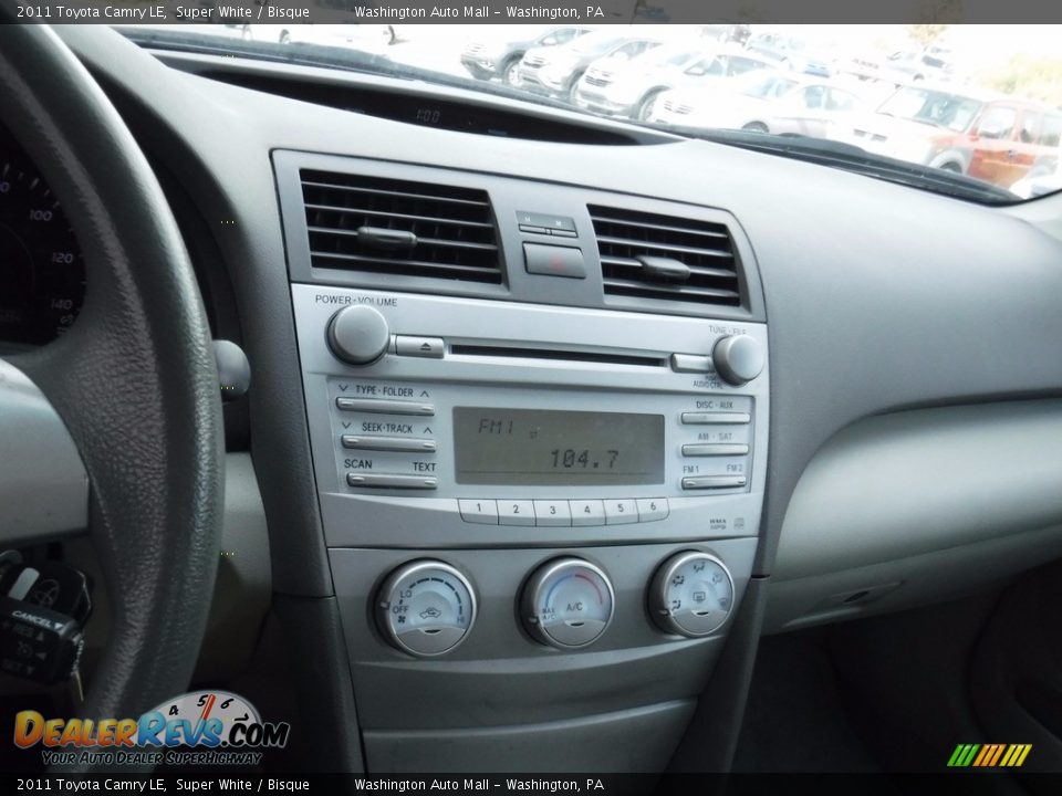 2011 Toyota Camry LE Super White / Bisque Photo #15