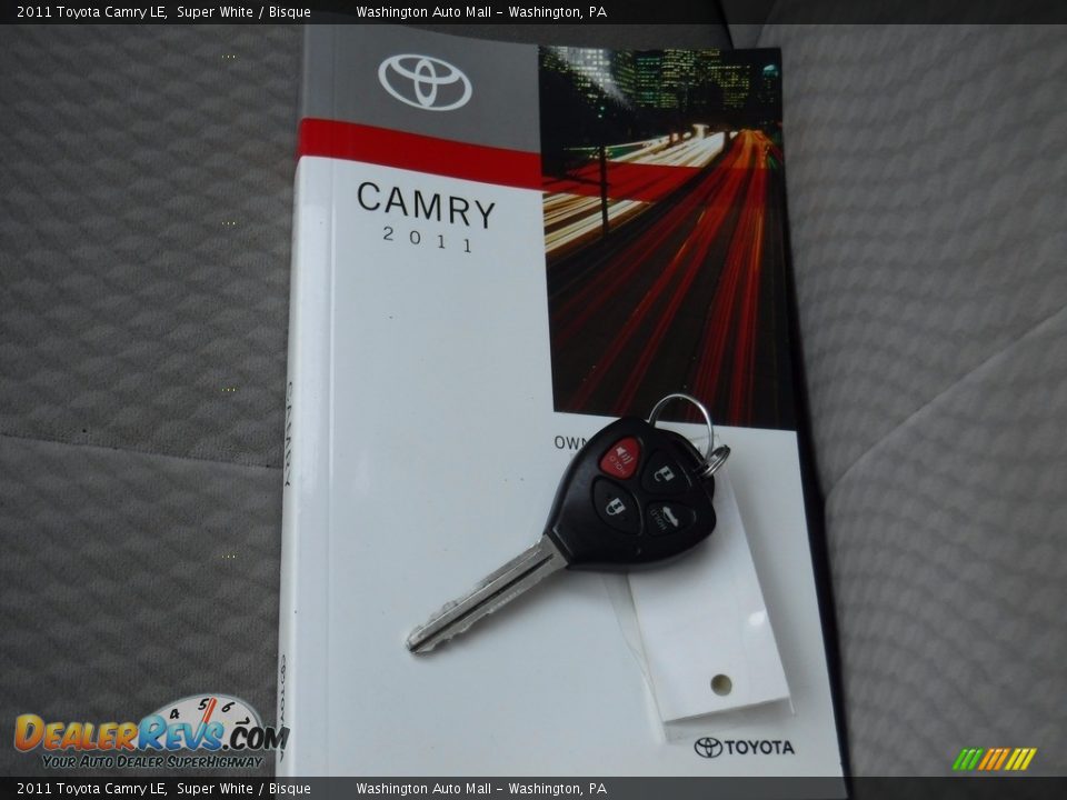 2011 Toyota Camry LE Super White / Bisque Photo #18