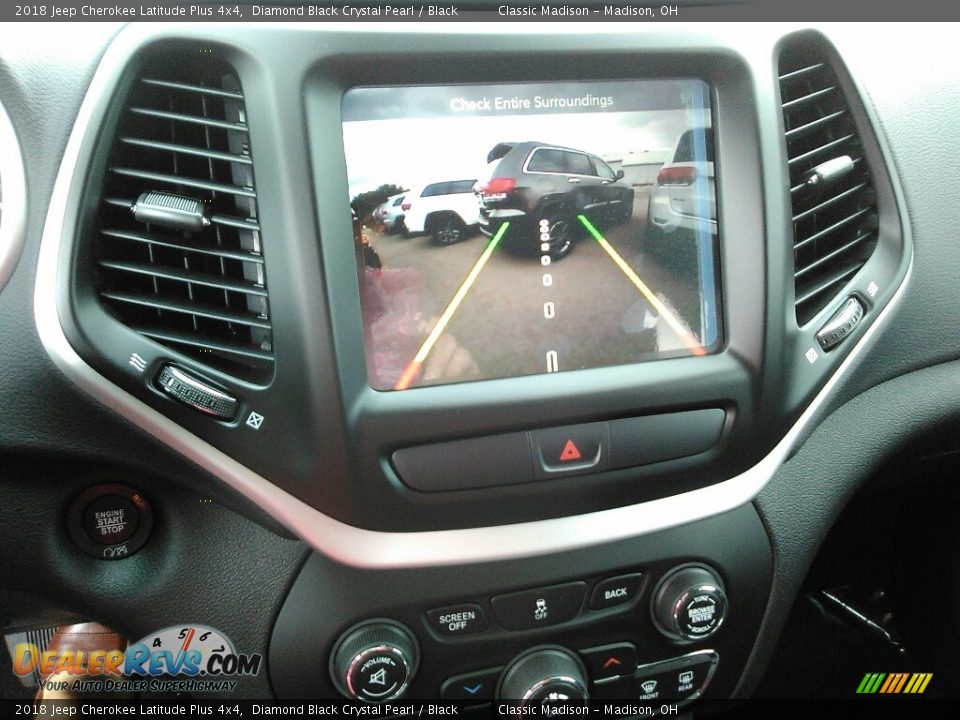 2018 Jeep Cherokee Latitude Plus 4x4 Diamond Black Crystal Pearl / Black Photo #6
