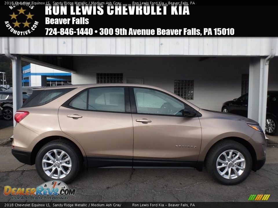 2018 Chevrolet Equinox LS Sandy Ridge Metallic / Medium Ash Gray Photo #1