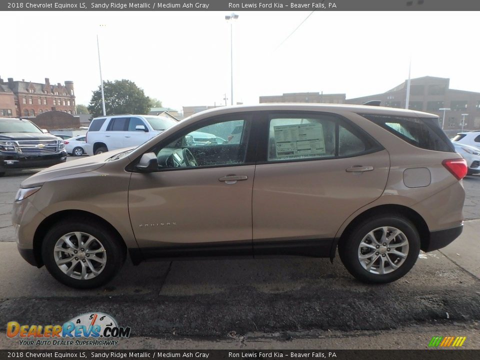 2018 Chevrolet Equinox LS Sandy Ridge Metallic / Medium Ash Gray Photo #6