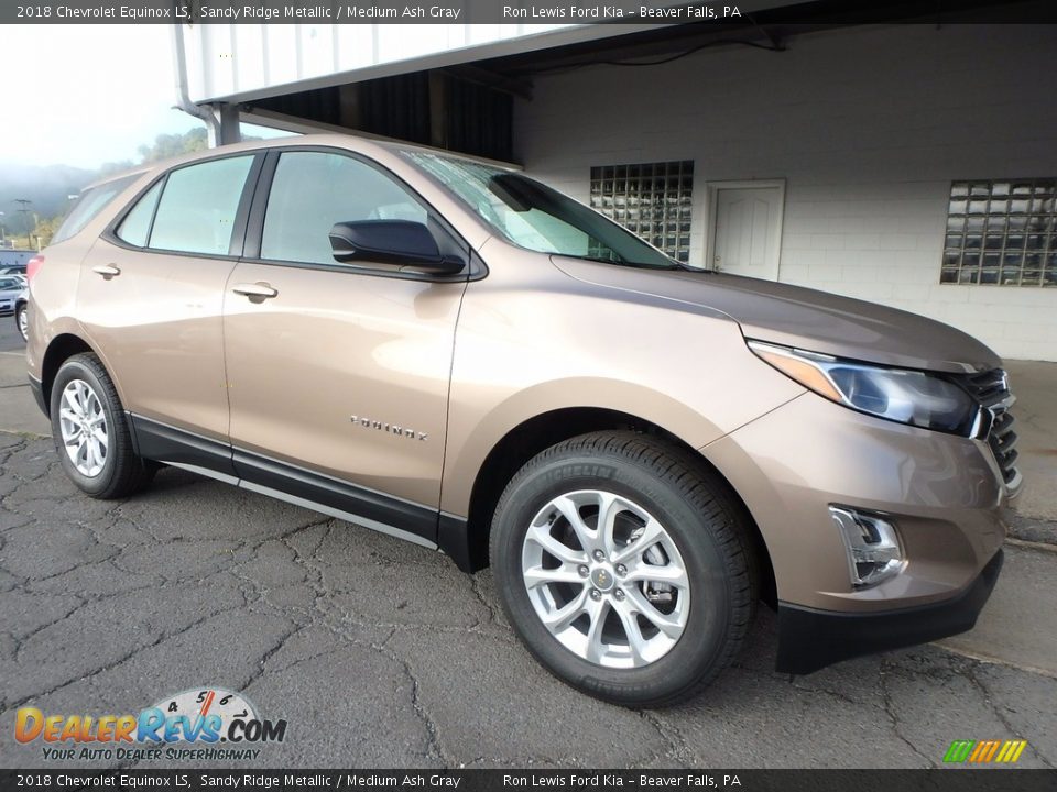 2018 Chevrolet Equinox LS Sandy Ridge Metallic / Medium Ash Gray Photo #9