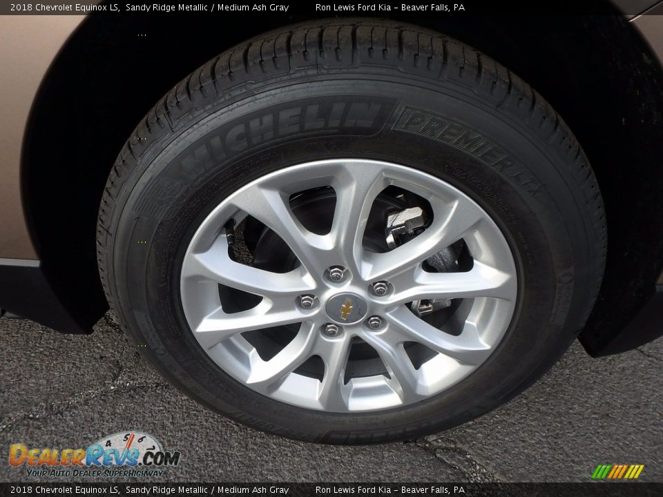 2018 Chevrolet Equinox LS Sandy Ridge Metallic / Medium Ash Gray Photo #10
