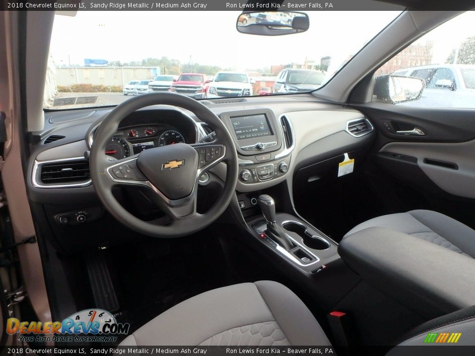 2018 Chevrolet Equinox LS Sandy Ridge Metallic / Medium Ash Gray Photo #13