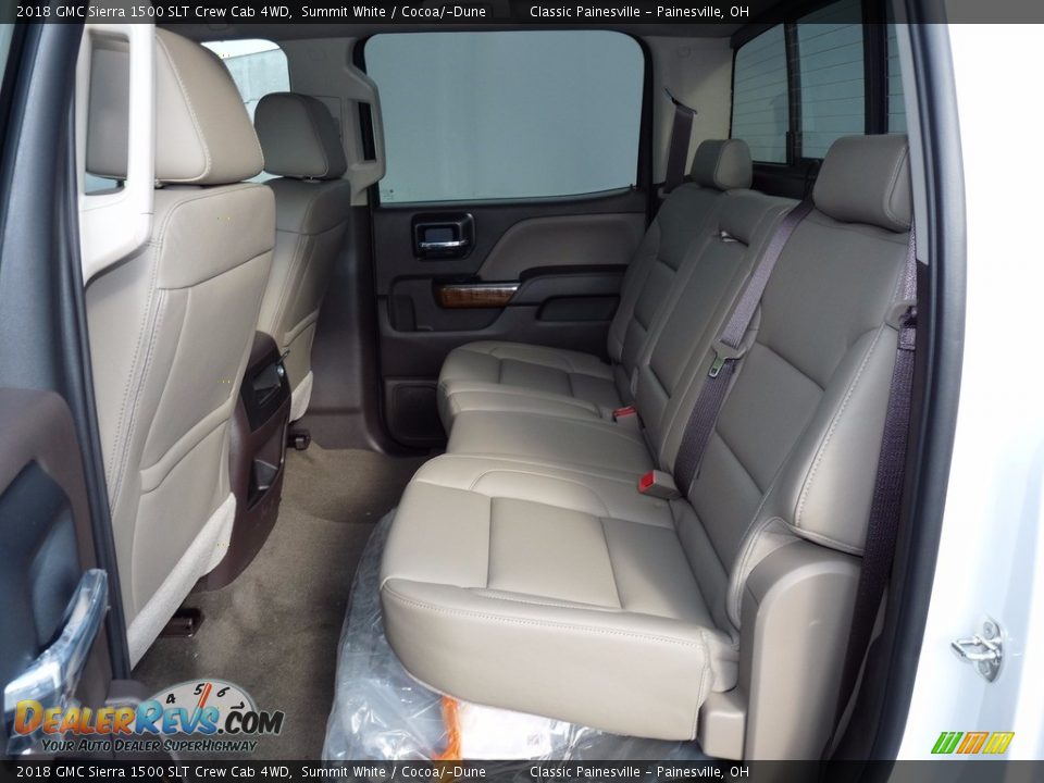 Rear Seat of 2018 GMC Sierra 1500 SLT Crew Cab 4WD Photo #7