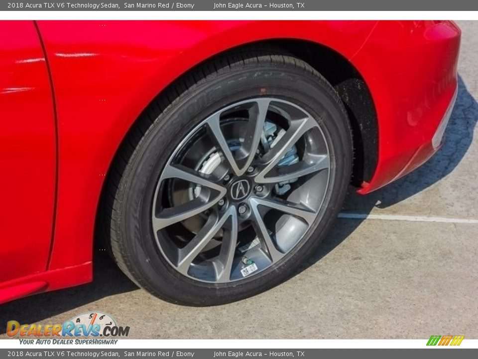 2018 Acura TLX V6 Technology Sedan San Marino Red / Ebony Photo #11