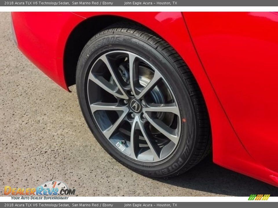 2018 Acura TLX V6 Technology Sedan San Marino Red / Ebony Photo #12