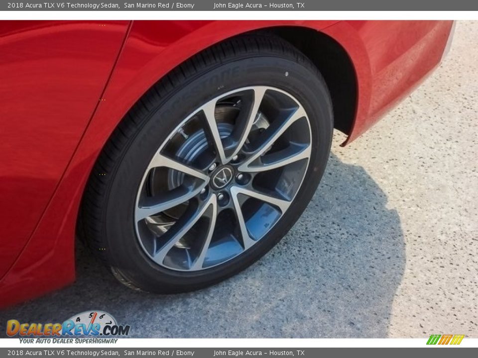 2018 Acura TLX V6 Technology Sedan San Marino Red / Ebony Photo #13
