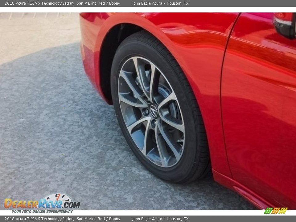 2018 Acura TLX V6 Technology Sedan San Marino Red / Ebony Photo #14