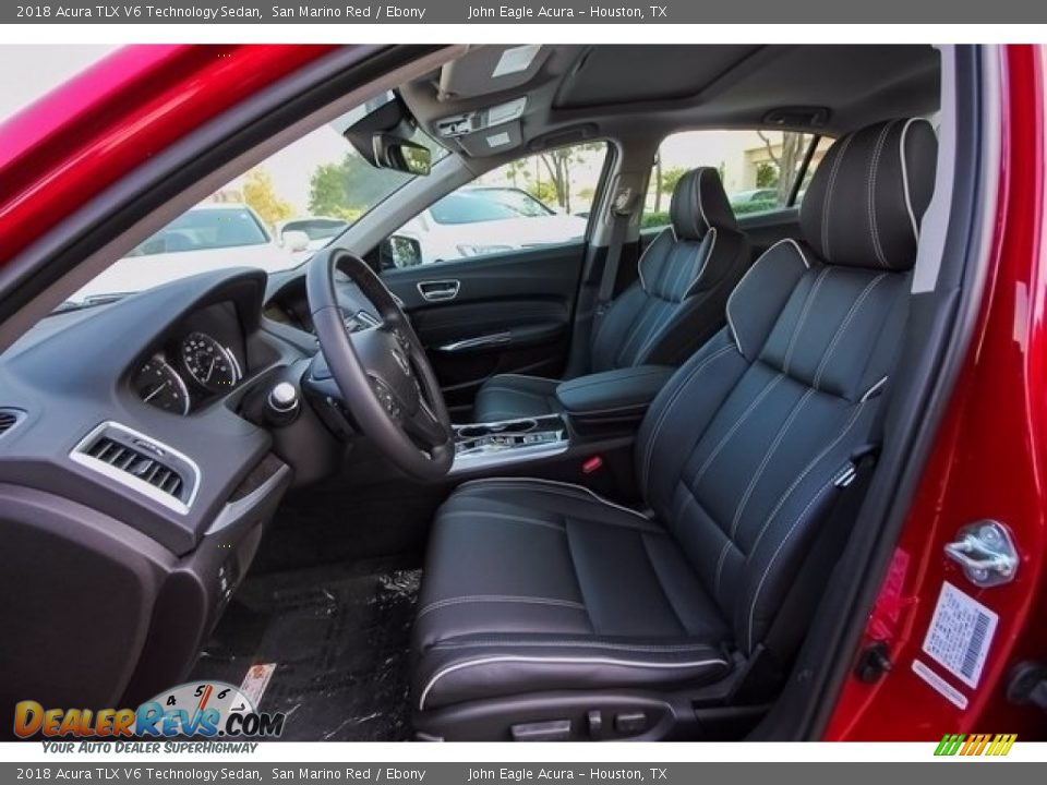 2018 Acura TLX V6 Technology Sedan San Marino Red / Ebony Photo #19