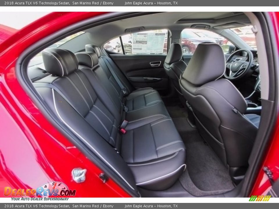 2018 Acura TLX V6 Technology Sedan San Marino Red / Ebony Photo #24