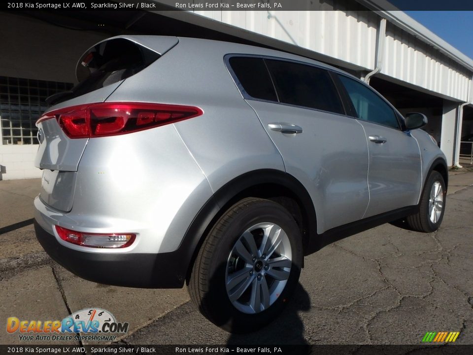 2018 Kia Sportage LX AWD Sparkling Silver / Black Photo #2