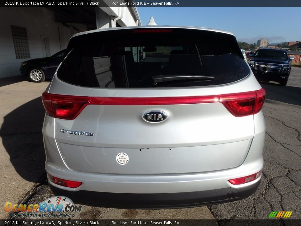 2018 Kia Sportage LX AWD Sparkling Silver / Black Photo #3