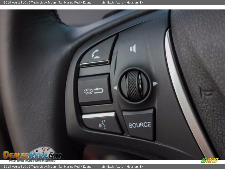 2018 Acura TLX V6 Technology Sedan San Marino Red / Ebony Photo #36