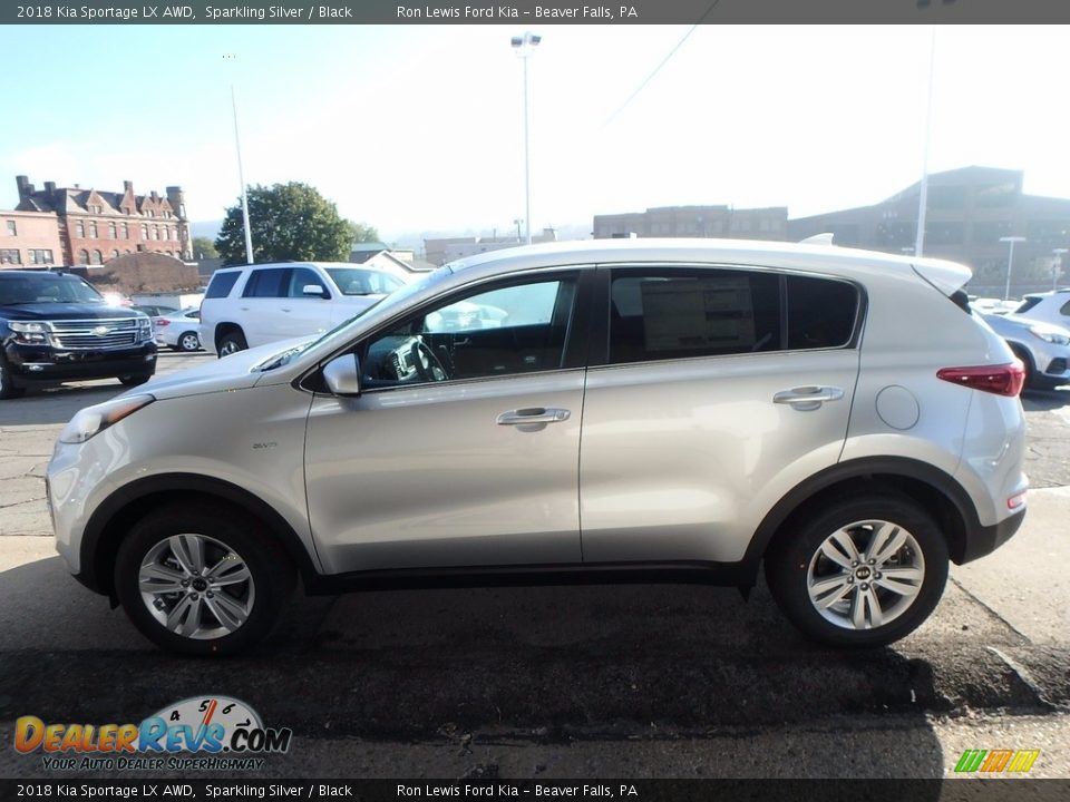 2018 Kia Sportage LX AWD Sparkling Silver / Black Photo #6