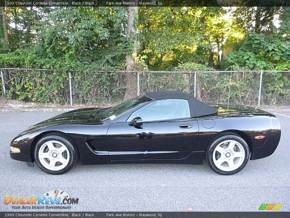 1999 Chevrolet Corvette Convertible Black / Black Photo #2