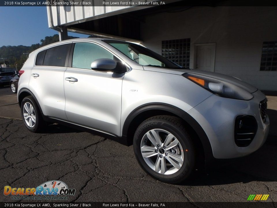 2018 Kia Sportage LX AWD Sparkling Silver / Black Photo #9