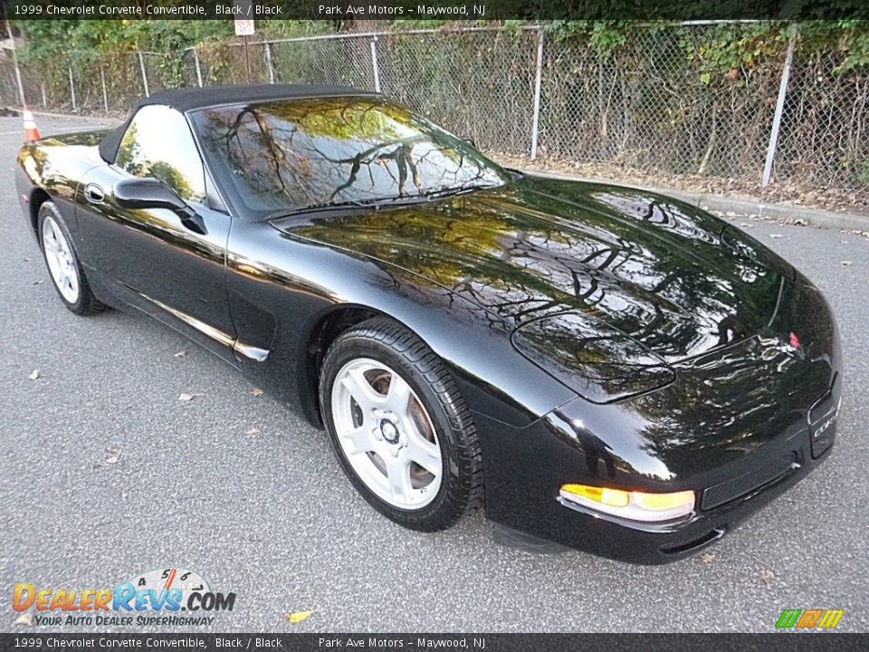 1999 Chevrolet Corvette Convertible Black / Black Photo #7