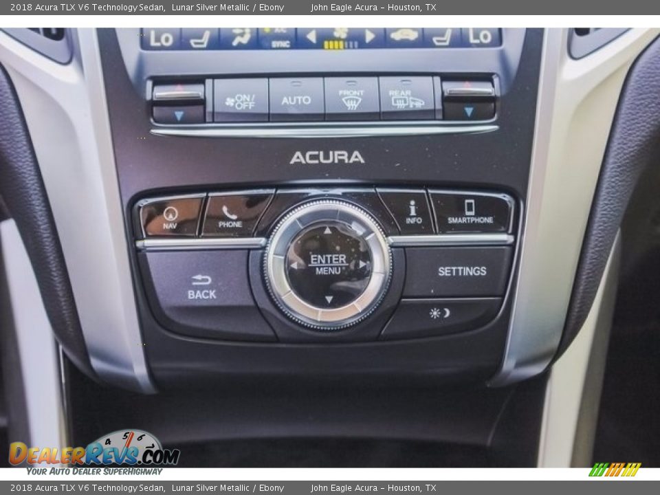 2018 Acura TLX V6 Technology Sedan Lunar Silver Metallic / Ebony Photo #30