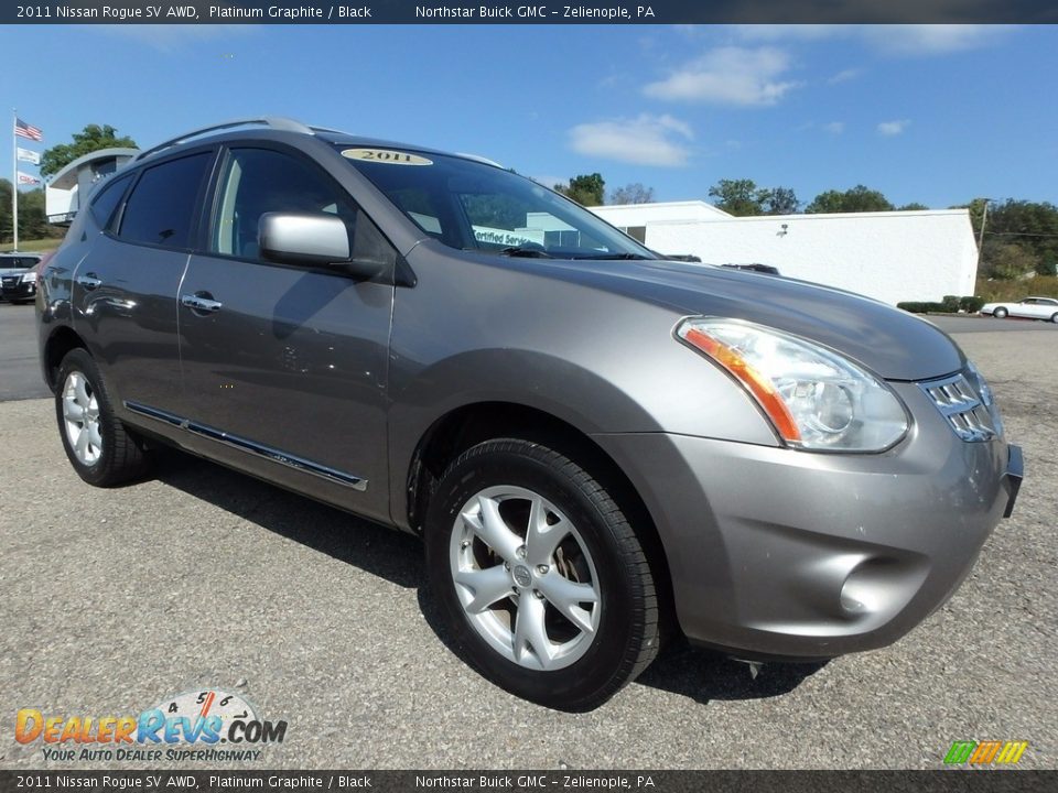 2011 Nissan Rogue SV AWD Platinum Graphite / Black Photo #4