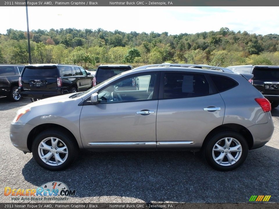 2011 Nissan Rogue SV AWD Platinum Graphite / Black Photo #13