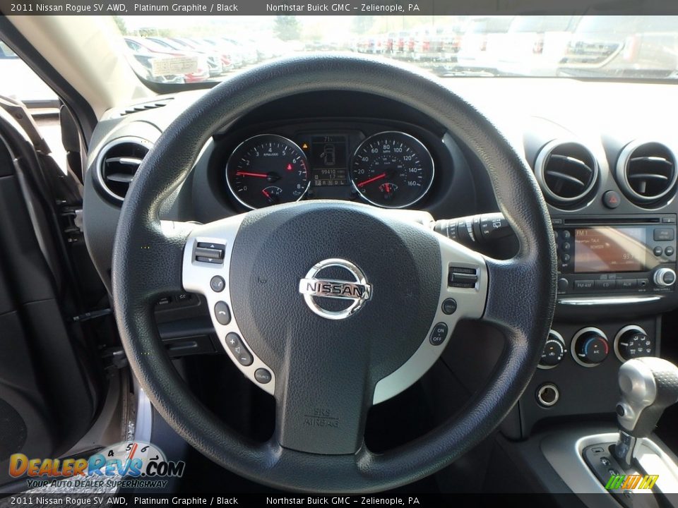 2011 Nissan Rogue SV AWD Platinum Graphite / Black Photo #24