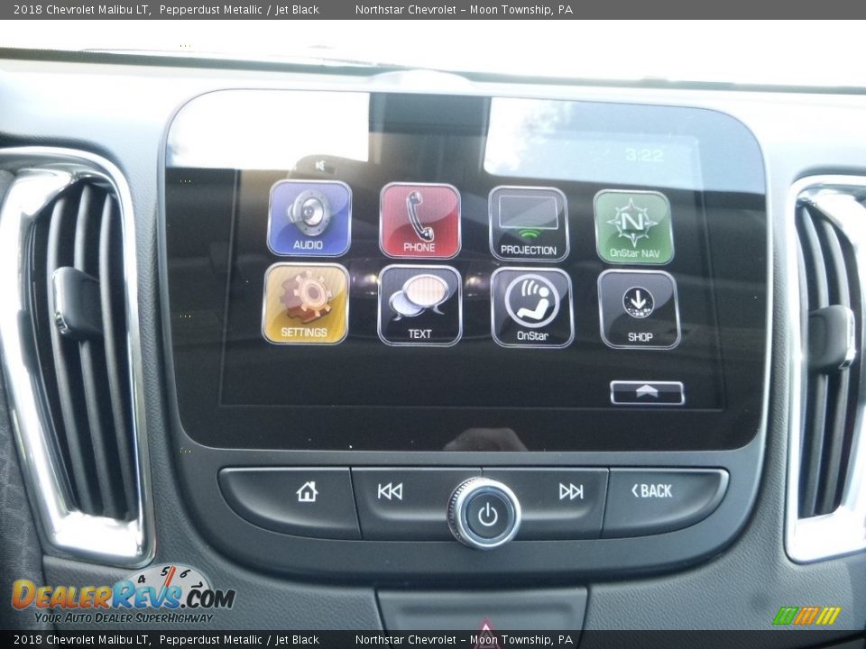 2018 Chevrolet Malibu LT Pepperdust Metallic / Jet Black Photo #18