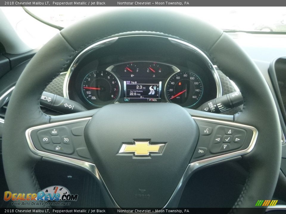 2018 Chevrolet Malibu LT Pepperdust Metallic / Jet Black Photo #20