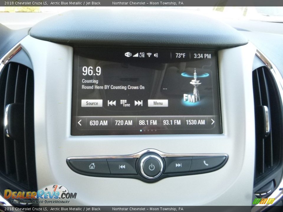 2018 Chevrolet Cruze LS Arctic Blue Metallic / Jet Black Photo #18