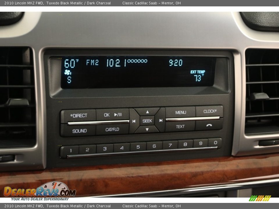 2010 Lincoln MKZ FWD Tuxedo Black Metallic / Dark Charcoal Photo #11