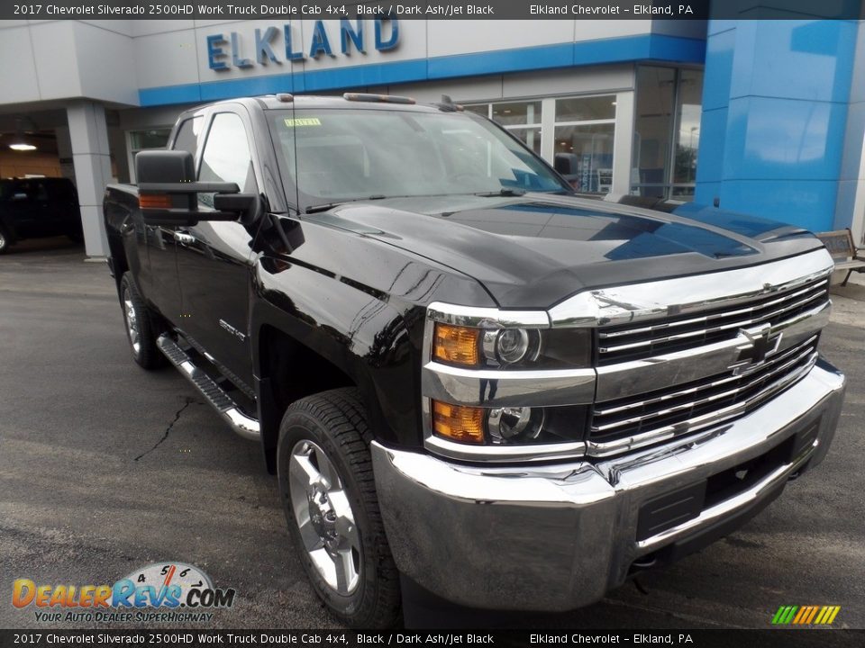 2017 Chevrolet Silverado 2500HD Work Truck Double Cab 4x4 Black / Dark Ash/Jet Black Photo #1