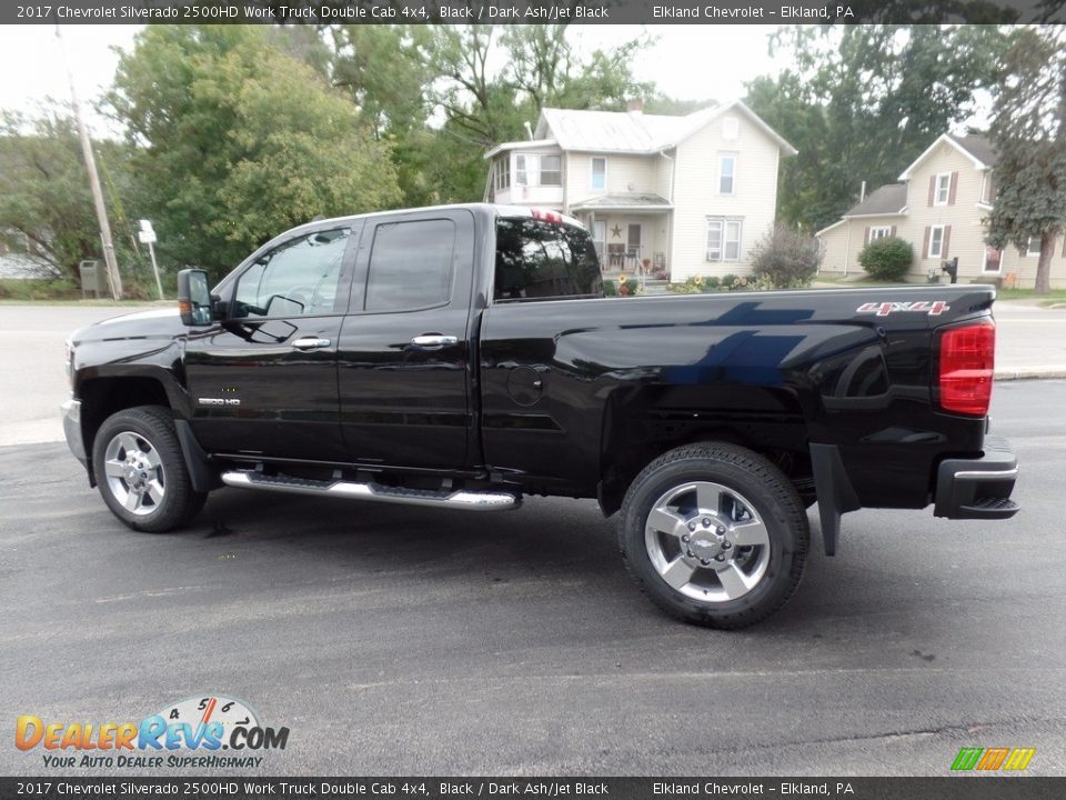 2017 Chevrolet Silverado 2500HD Work Truck Double Cab 4x4 Black / Dark Ash/Jet Black Photo #5