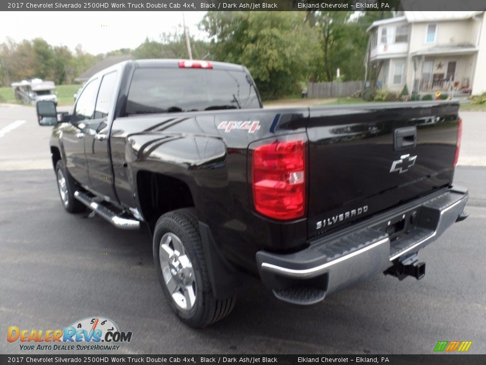 2017 Chevrolet Silverado 2500HD Work Truck Double Cab 4x4 Black / Dark Ash/Jet Black Photo #6