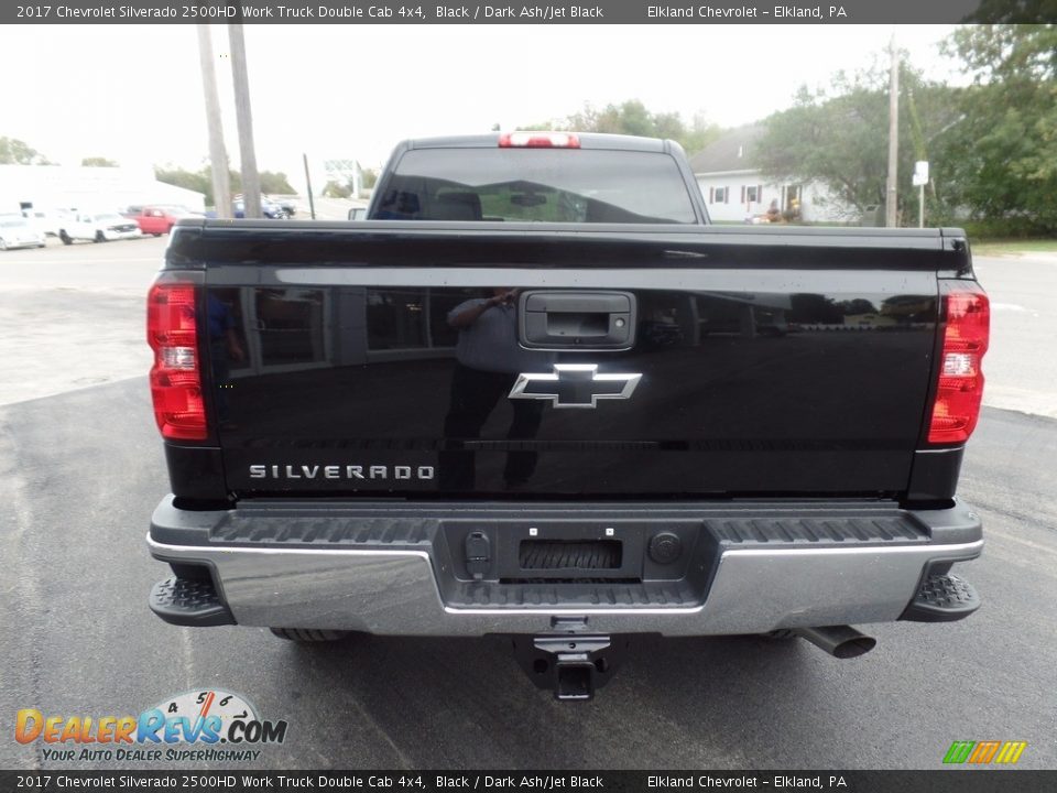 2017 Chevrolet Silverado 2500HD Work Truck Double Cab 4x4 Black / Dark Ash/Jet Black Photo #7
