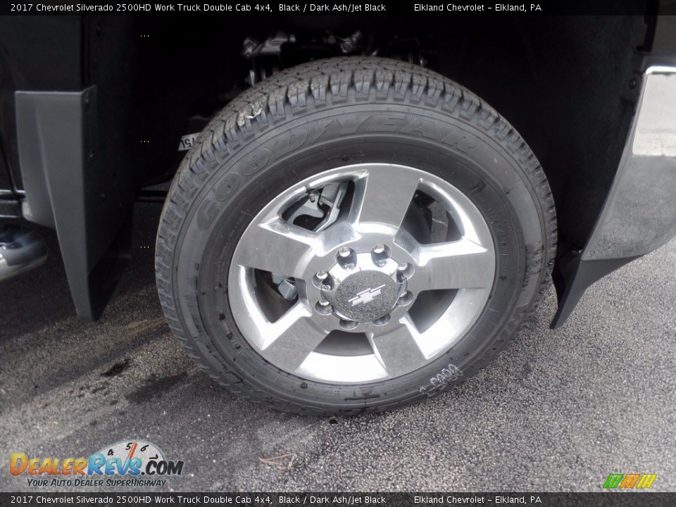 2017 Chevrolet Silverado 2500HD Work Truck Double Cab 4x4 Black / Dark Ash/Jet Black Photo #10