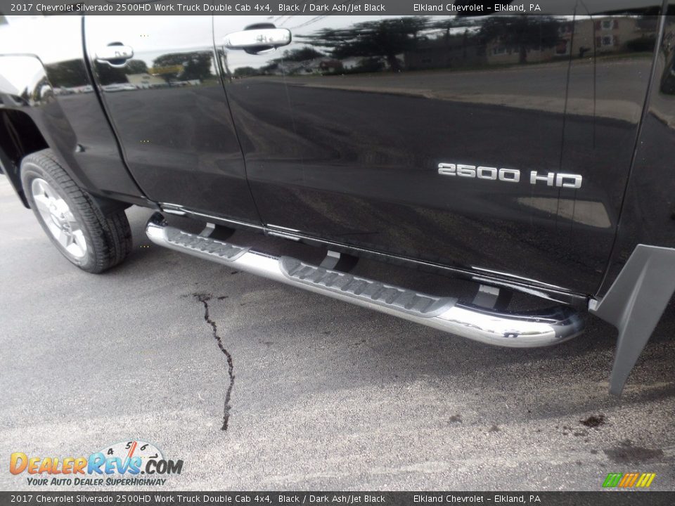2017 Chevrolet Silverado 2500HD Work Truck Double Cab 4x4 Black / Dark Ash/Jet Black Photo #11
