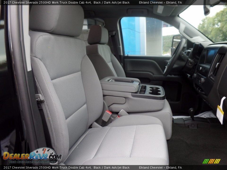 2017 Chevrolet Silverado 2500HD Work Truck Double Cab 4x4 Black / Dark Ash/Jet Black Photo #16