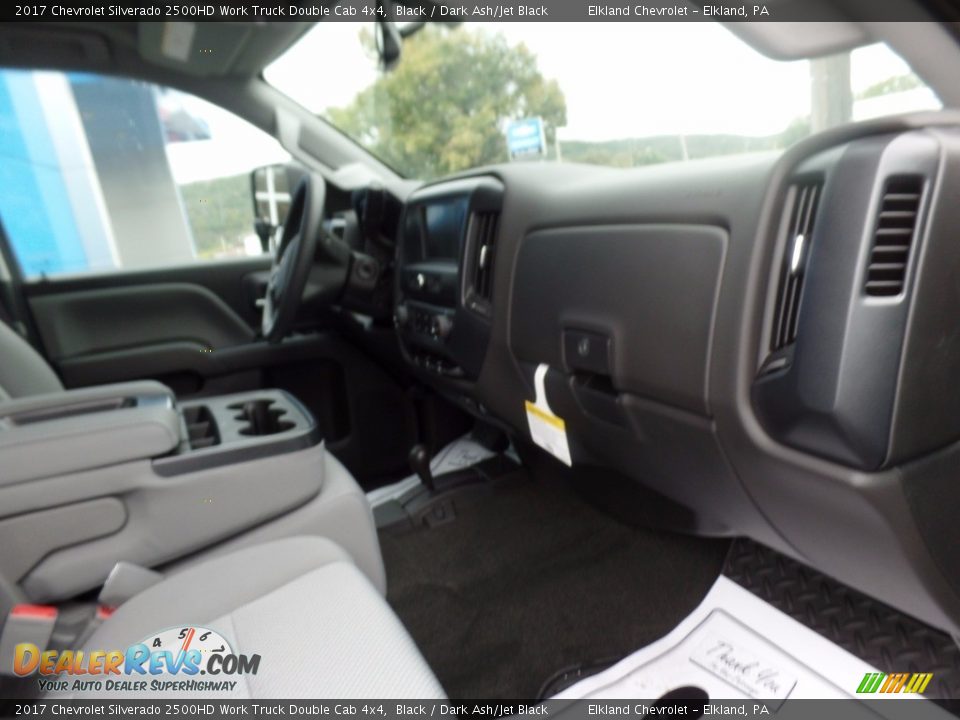 2017 Chevrolet Silverado 2500HD Work Truck Double Cab 4x4 Black / Dark Ash/Jet Black Photo #17