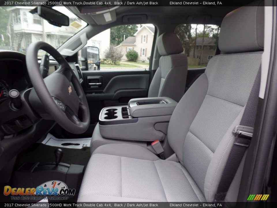 2017 Chevrolet Silverado 2500HD Work Truck Double Cab 4x4 Black / Dark Ash/Jet Black Photo #20