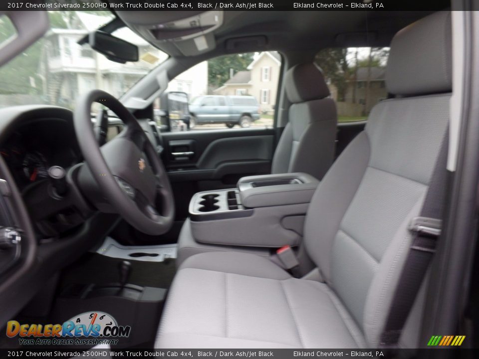 2017 Chevrolet Silverado 2500HD Work Truck Double Cab 4x4 Black / Dark Ash/Jet Black Photo #21