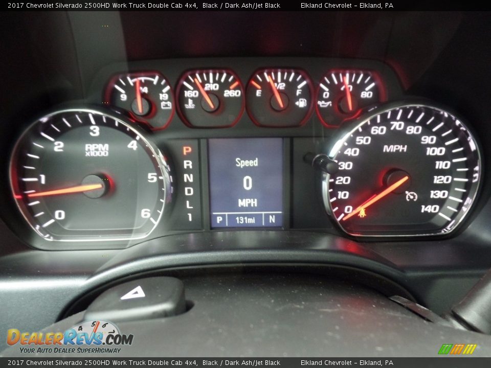 2017 Chevrolet Silverado 2500HD Work Truck Double Cab 4x4 Black / Dark Ash/Jet Black Photo #27