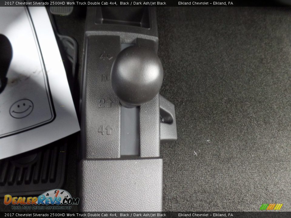 2017 Chevrolet Silverado 2500HD Work Truck Double Cab 4x4 Black / Dark Ash/Jet Black Photo #32