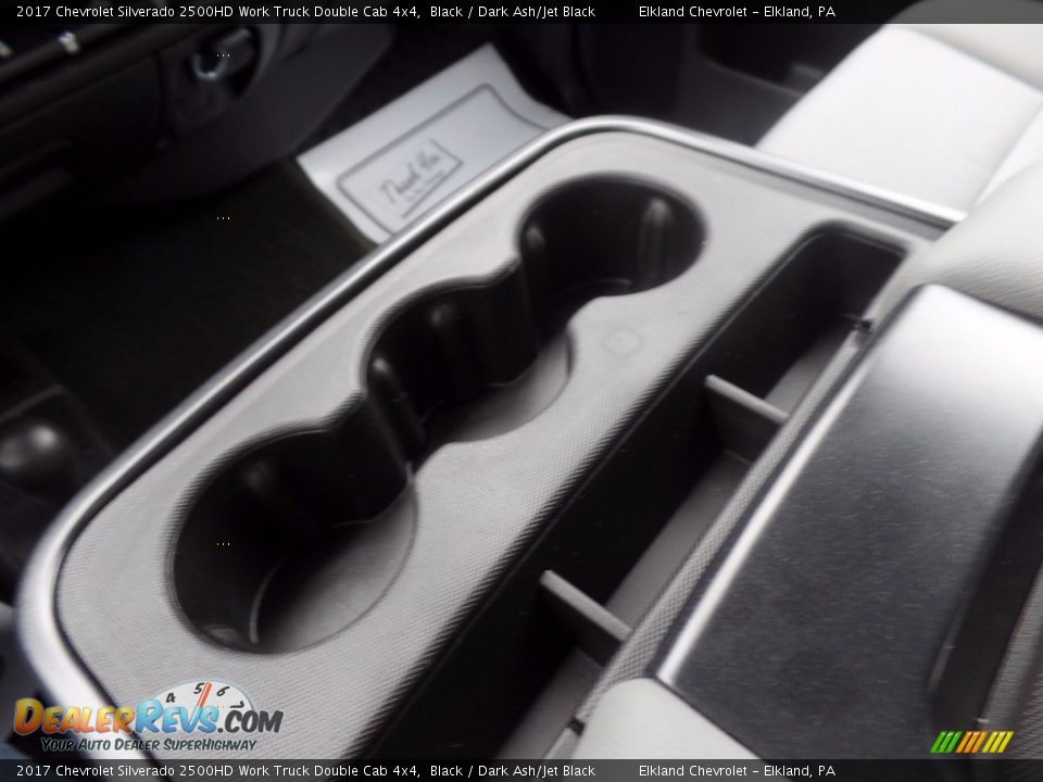 2017 Chevrolet Silverado 2500HD Work Truck Double Cab 4x4 Black / Dark Ash/Jet Black Photo #33