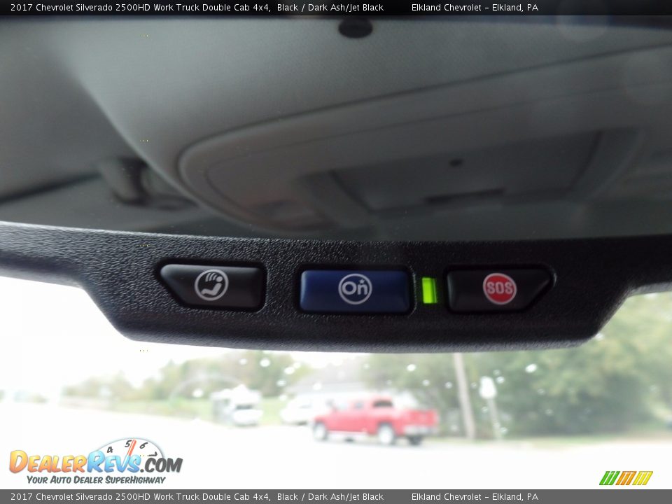 2017 Chevrolet Silverado 2500HD Work Truck Double Cab 4x4 Black / Dark Ash/Jet Black Photo #34