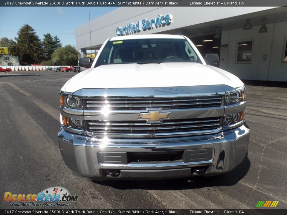 2017 Chevrolet Silverado 2500HD Work Truck Double Cab 4x4 Summit White / Dark Ash/Jet Black Photo #4