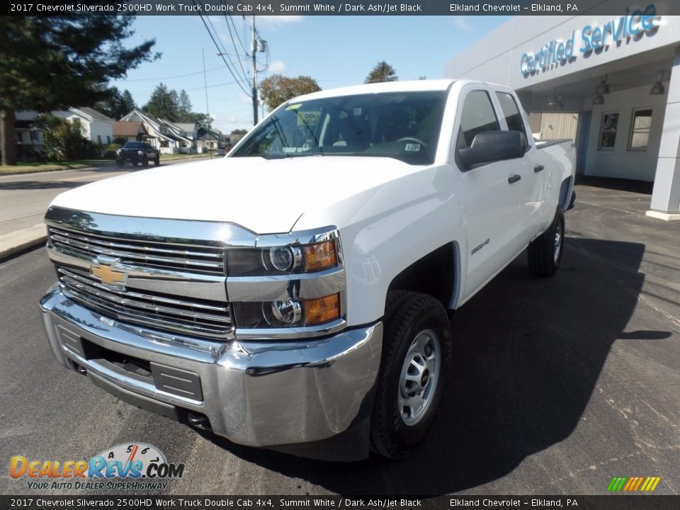2017 Chevrolet Silverado 2500HD Work Truck Double Cab 4x4 Summit White / Dark Ash/Jet Black Photo #5